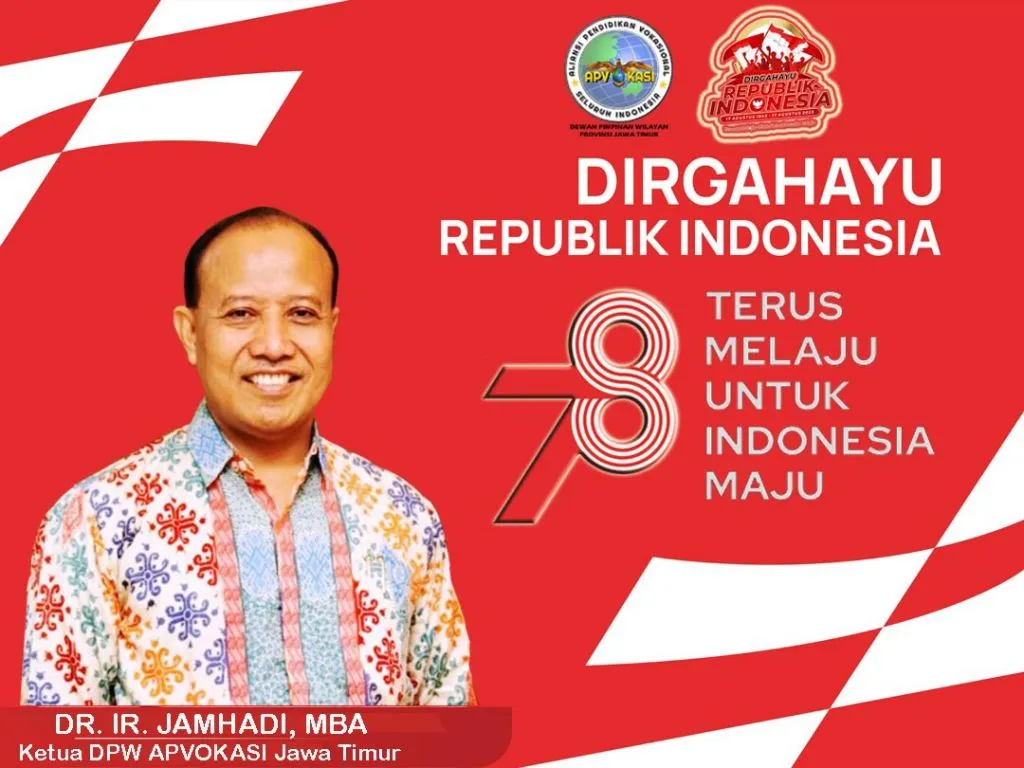 Ketua APVOKASI Jawa Timur Ucapkan Dirgahayu Republik Indonesia ke 78