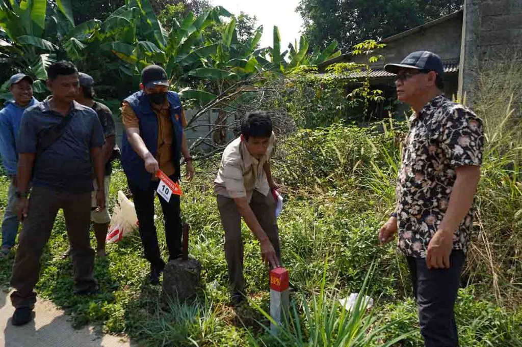 48 Hektar Tanah Milik Mabes TNI di Jatikarya Ditandai Dengan 23 Patok BPN