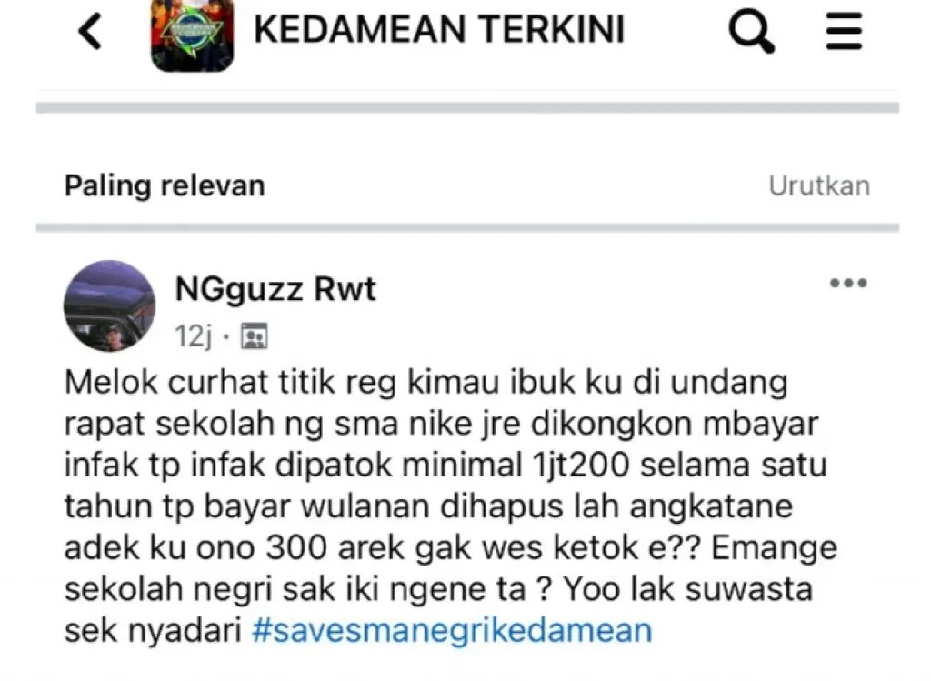 SMAN 1 Kedamean Diterpa Isu Pungli