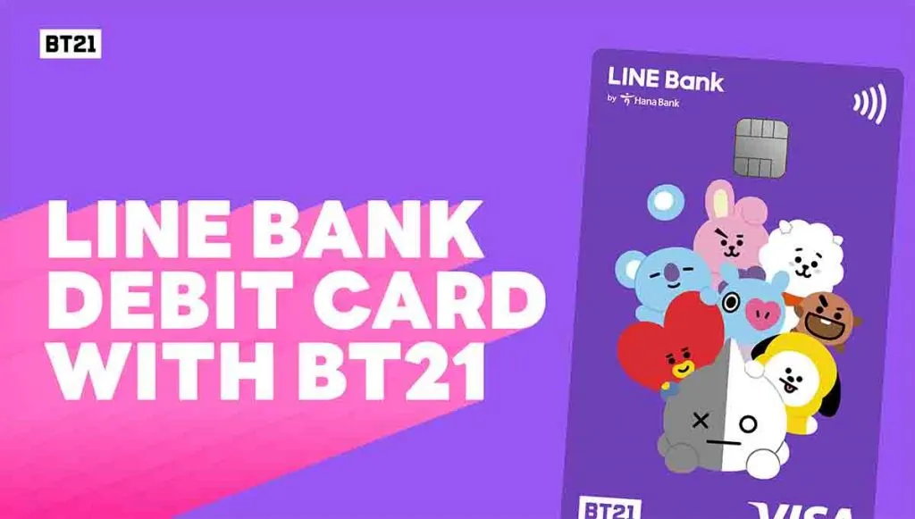 LINE Bank by Hana Bank Luncurkan Kartu Debit dengan BT21