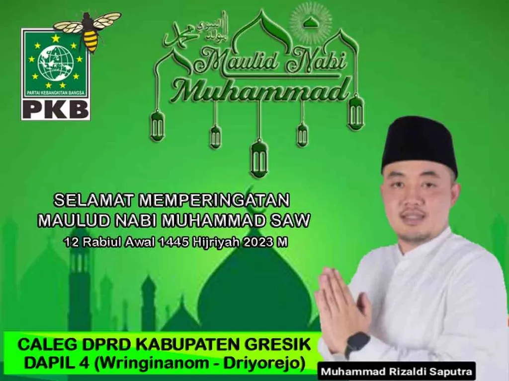 Muhammad Rizaldi Saputra Ucapkan Selamat Maulud Nabi Muhammad SAW