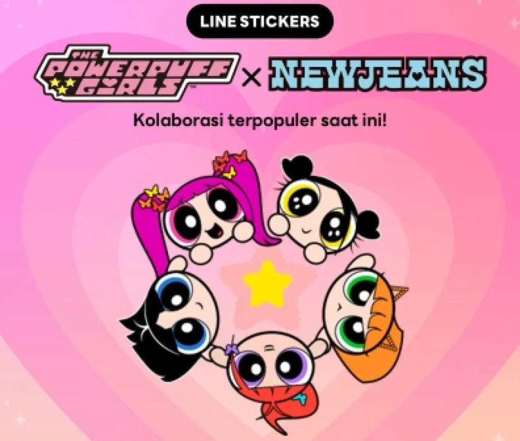 Line Stickers Merilis Stickers The Powerpuff Girls X Newjeans