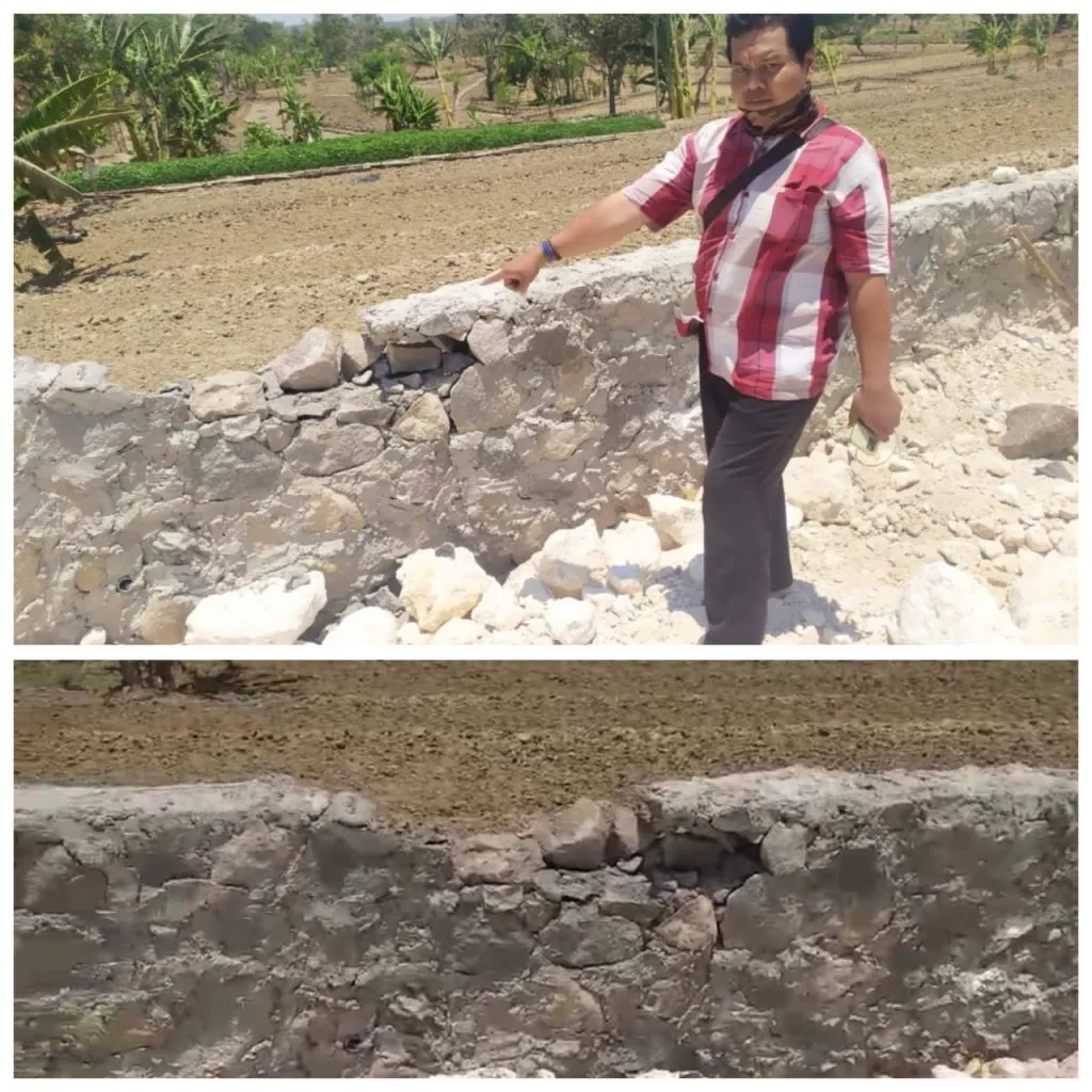 Baru Dibangun, Proyek Senilai Rp 4 Miliar Lebih dari ABPD Gresik Mengalami Retak