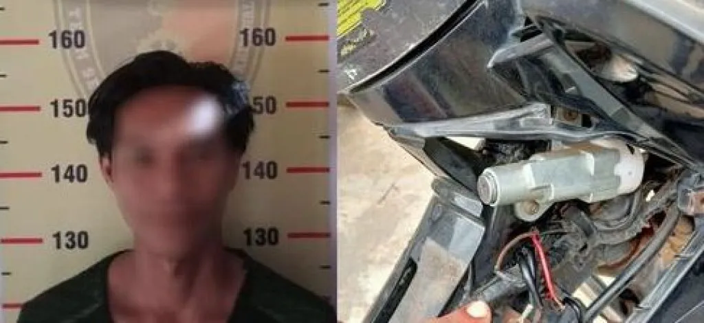 Polsek Sebulu Tangkap Pencuri Motor di Desa Sabintulung