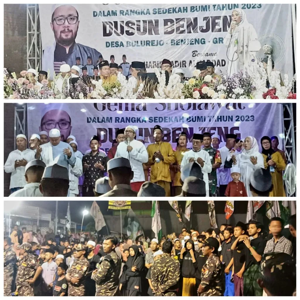 Gema Sholawat Dalam Rangka Sedekah Bumi di Dusun Bulurejo, Desa Benjeng