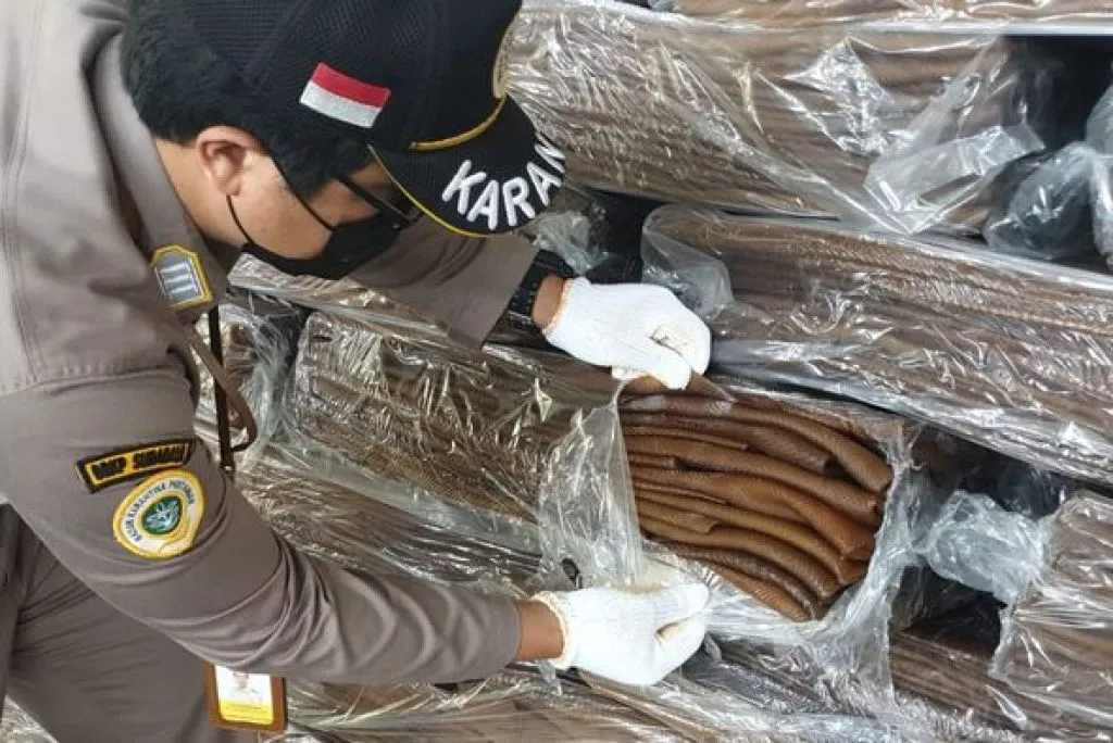 55 Ton Karet Alam Asal Jawa Timur Diekspor ke Cina