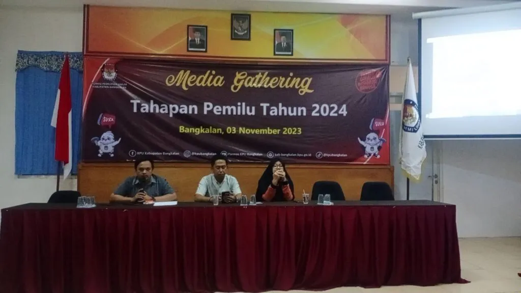 Gelar Media Gathering, KPU Bangkalan Umumkan Hasil Penetapan DCT
