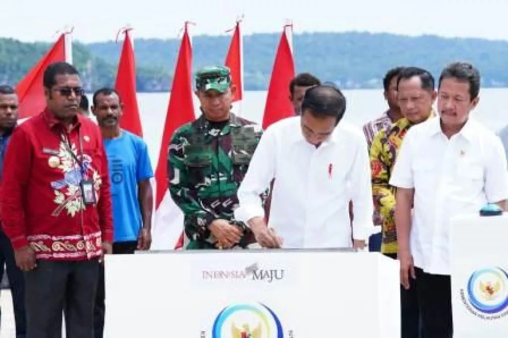 Panglima TNI Dampingi Presiden RI di Acara Puncak Sail Teluk Cenderawasih 2023