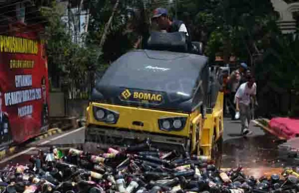 Polres Subang Gelar Pemusnahan Miras