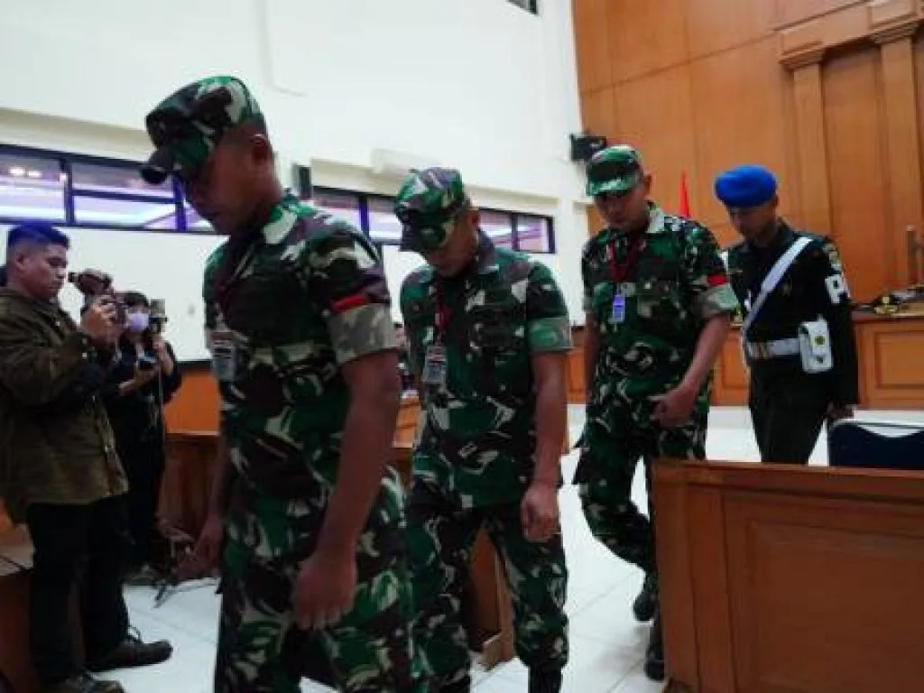 Pembacaan Pledoi Praka RM Dan Kawan-Kawan Yang Dituntut Hukuman Mati