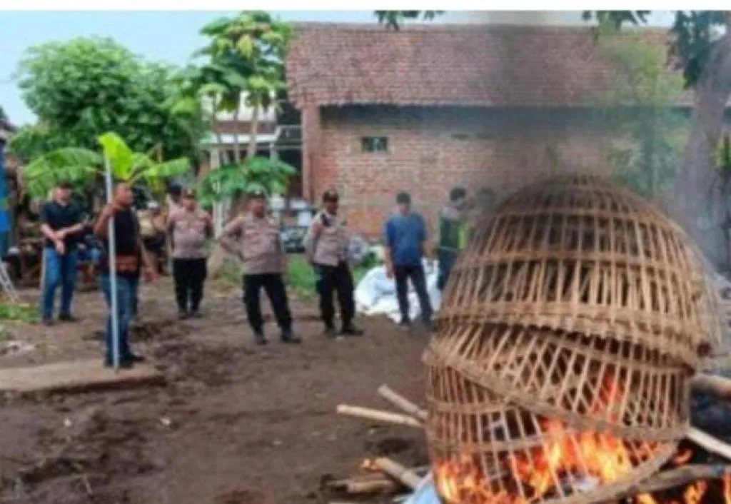 Polsek Pungging Grebek Arena Judi Sabung Ayam di Desa Watukenongo