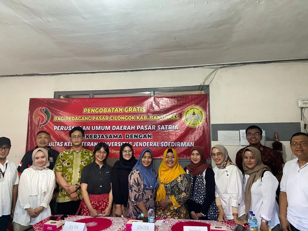 Perumda Pasar Satria Menyelenggarakan Pengobatan Gratis Bagi Pedagang Pasar Cilongok