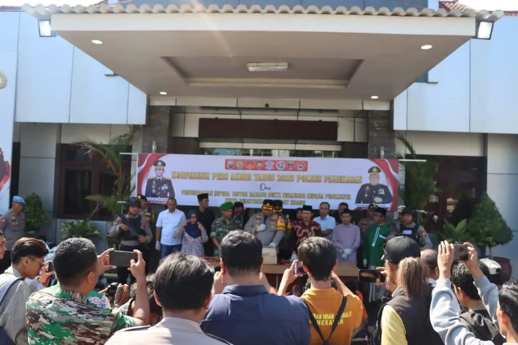 Polres Pamekasan Merilis Kinerja Sepanjang Tahun 2023