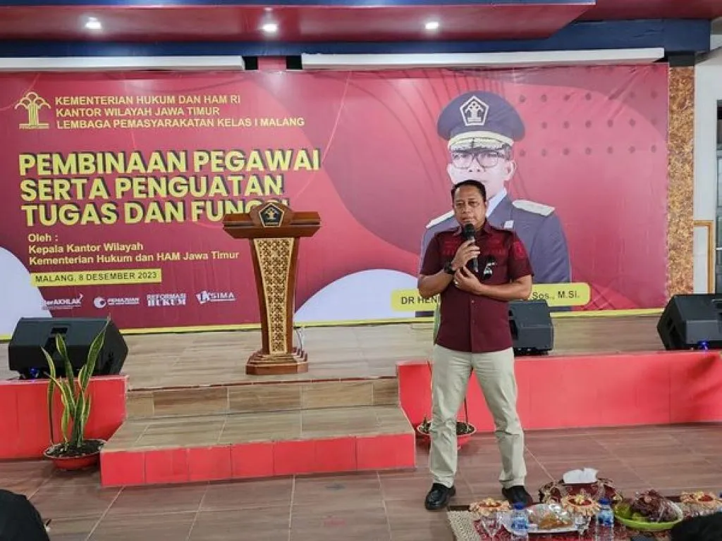 Pimti Pratama Kanwil Jatim Beri Penguatan Pada Jajaran Lapas Lowokwaru