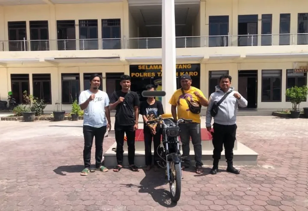 Pencuri Motor RX King Dibekuk Satreskrim Polres Karo