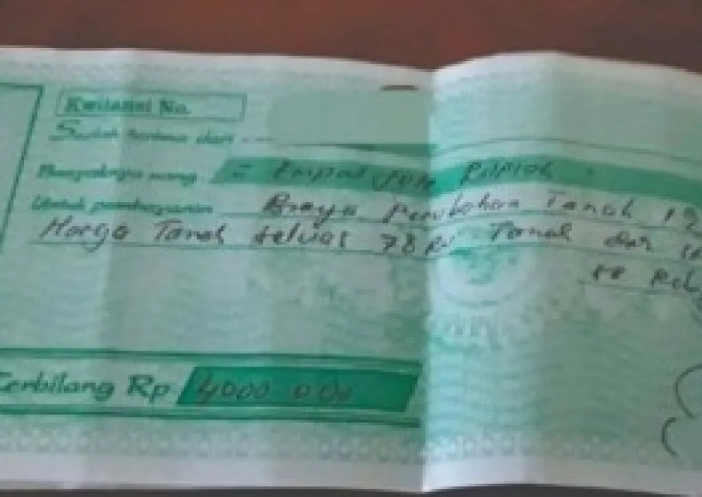 Risiko Beli Tanah Cuma Pakai Kuitansi
