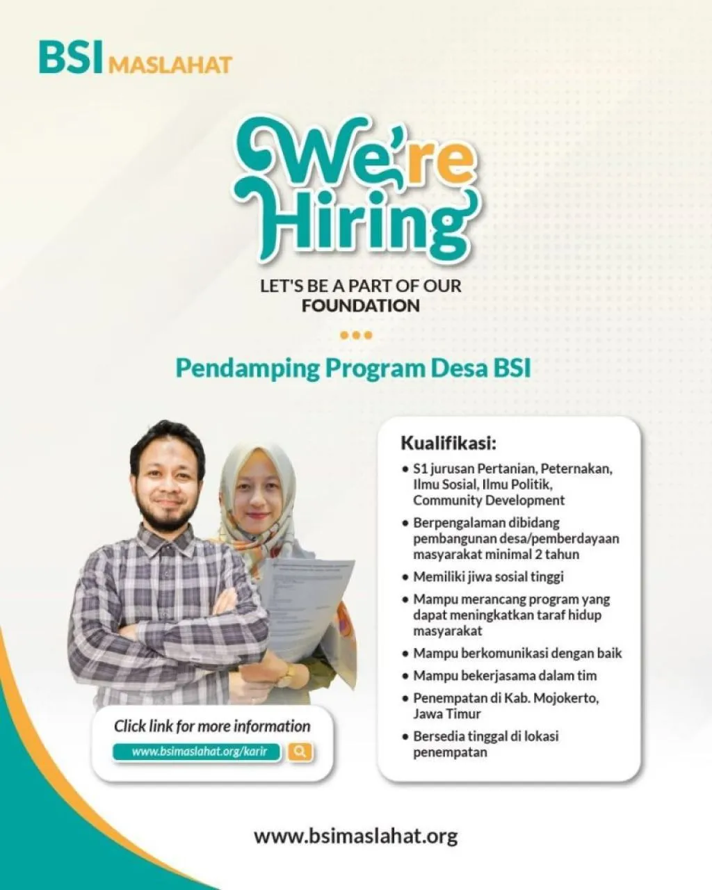 Warga Mojokerto, Mau Daftar Jadi Pendamping Desa Program BSI, Catat Kualifikasinya