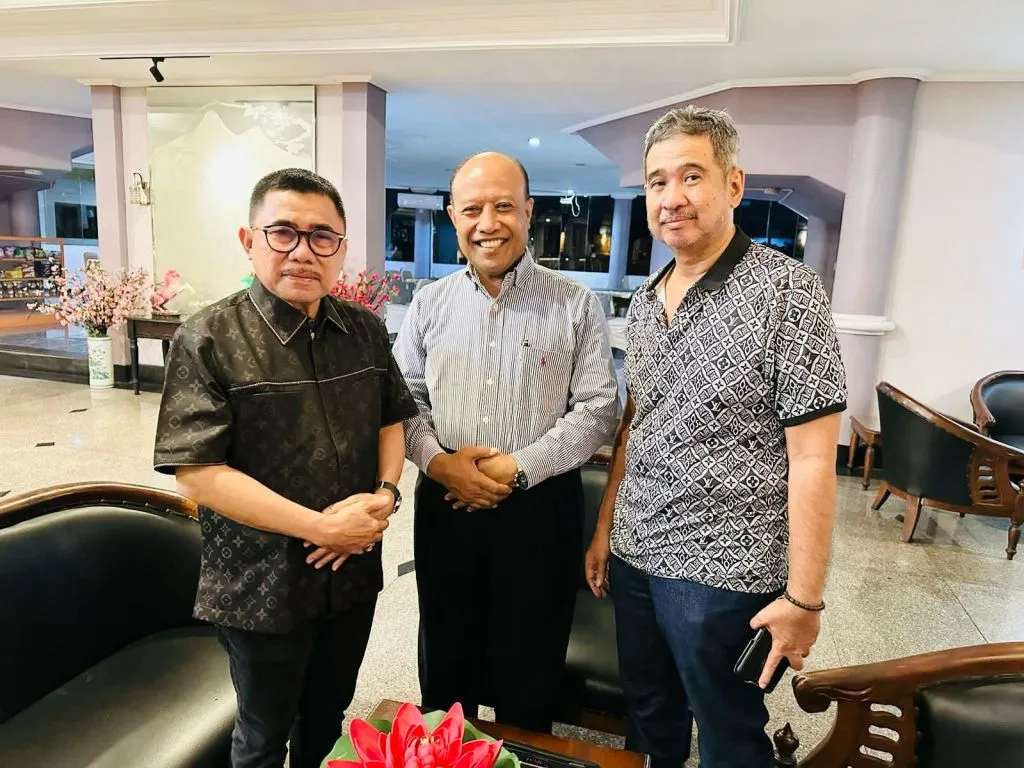 Pertemuan Jamhadi dengan Bupati Majene didampingi Tajuddin