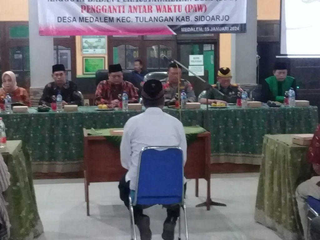 Pelantikan PAW BPD Desa Medalem