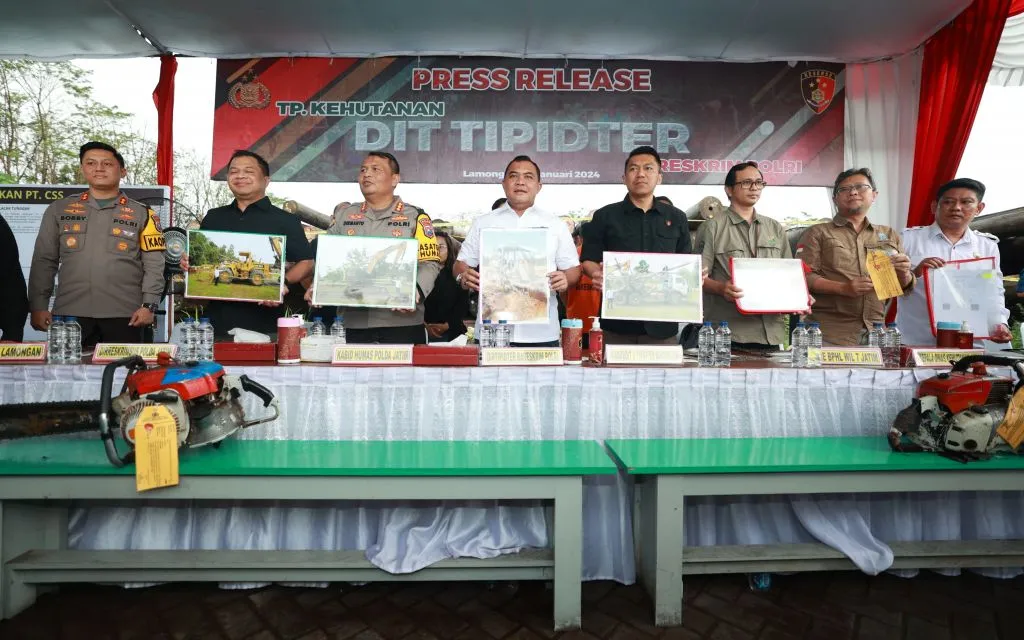 Bareskrim Polri Berhasil Ungkap Ilegal Logging di Kalimantan Tengah