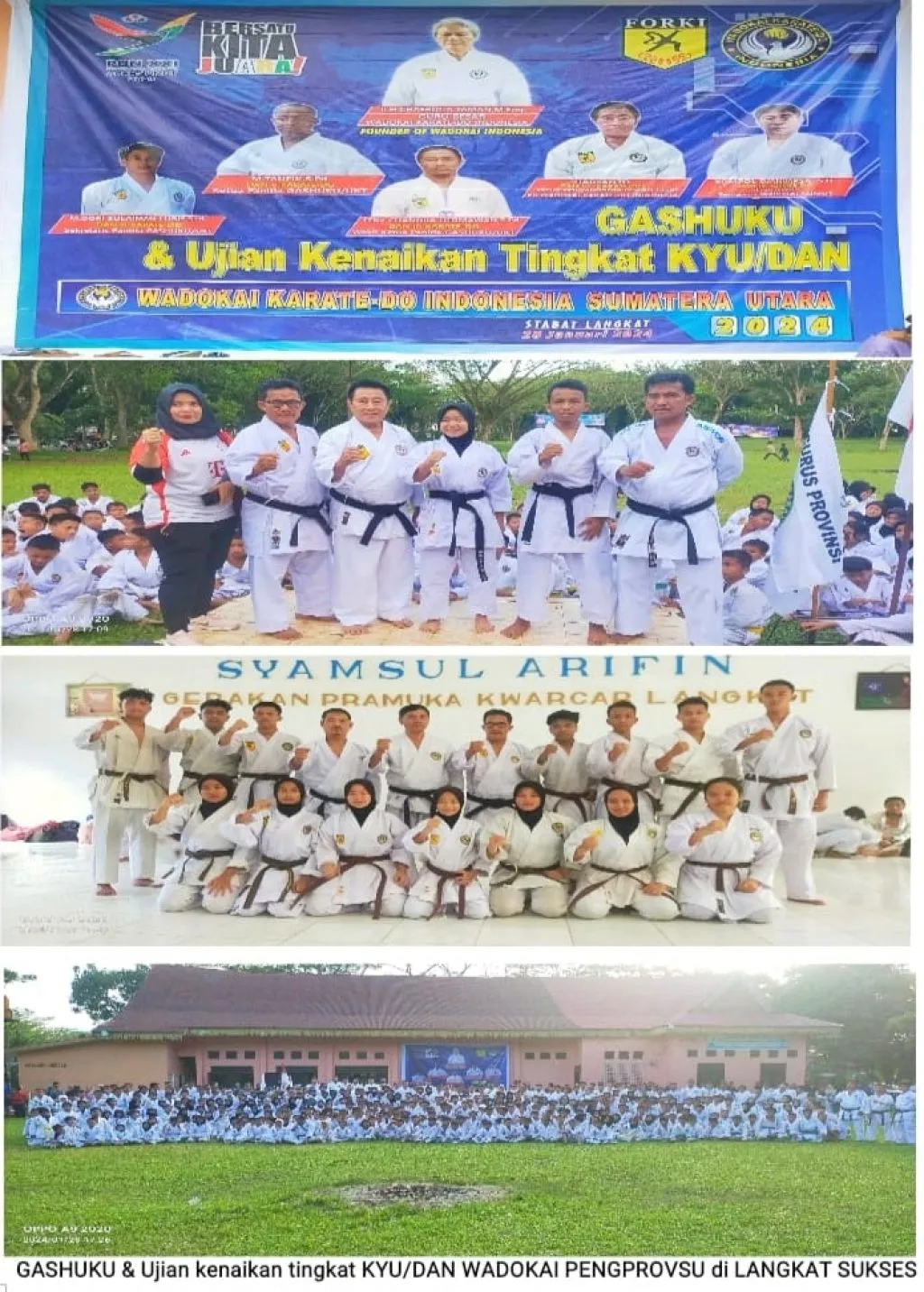 Gashuku dan Ujian Kenaikan Tingkat Kyu/Dan Wadokai Zona 1 Pengprov Sumut