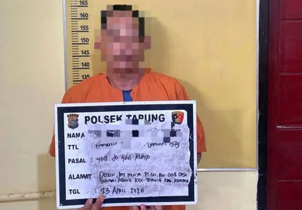 Pelaku Penganiayaan di Desa Sungai Agung Ditangkap Polsek Tapung