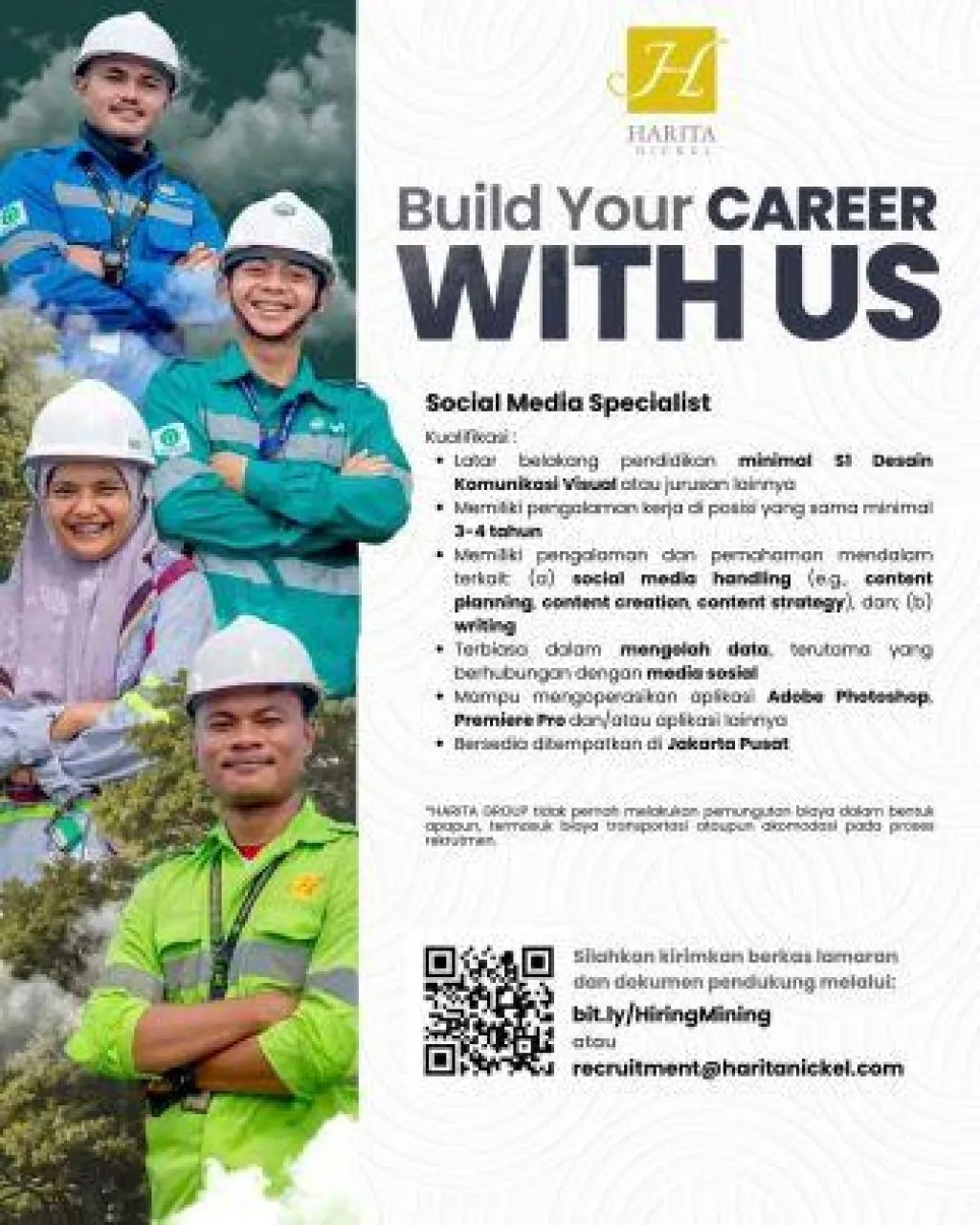 Harita Nickel Buka Lowongan Sebagai Social Media Specialist