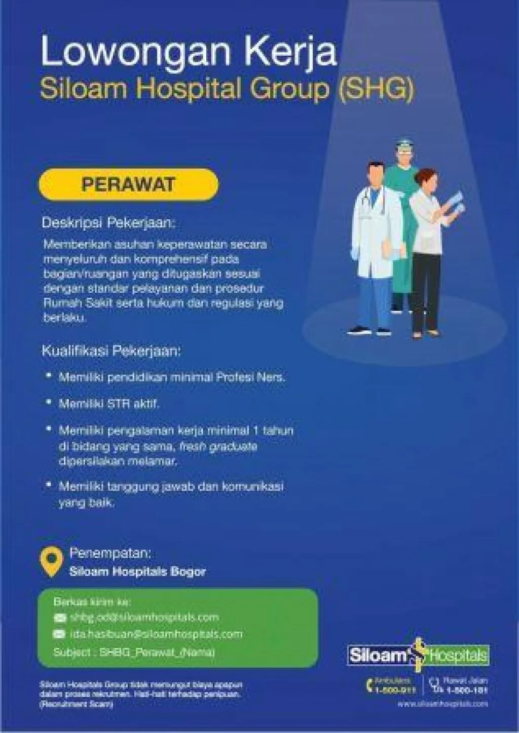 Lowongan Kerja Siloam Hospital Group