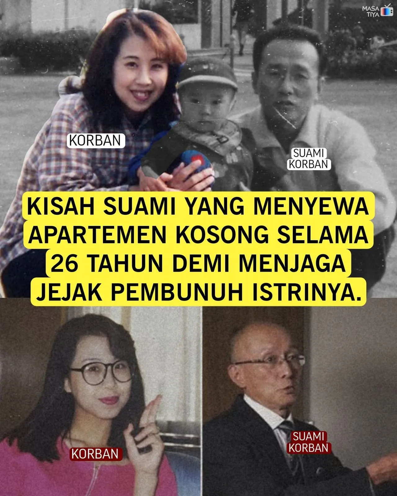 Suami Sewa Apartemen Kosong 26 Tahun Demi Ungkap Jejak Pembunuh Istrinya