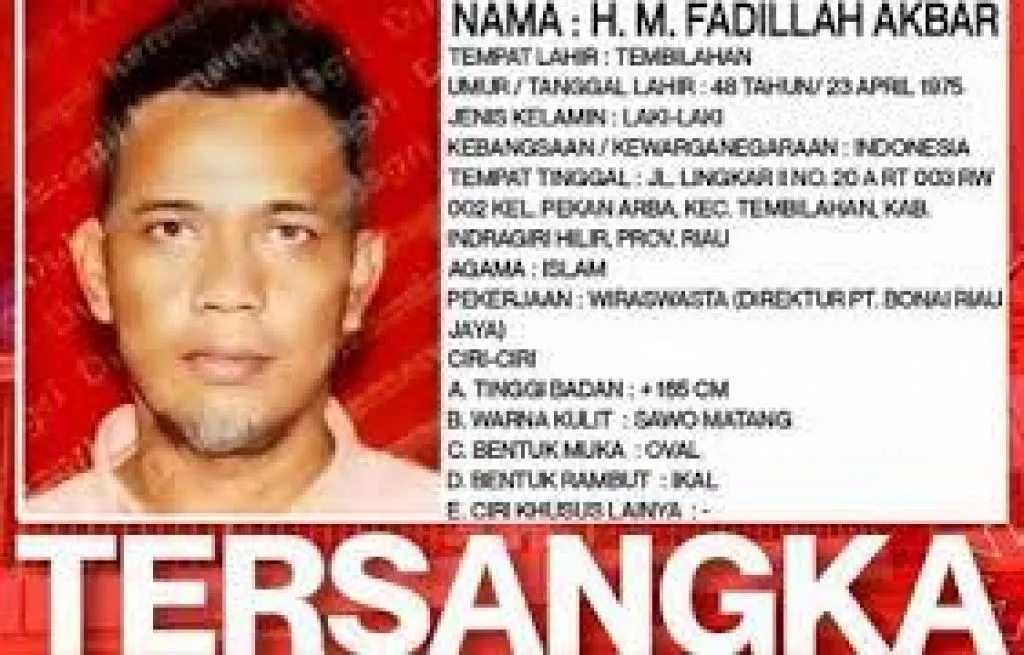 Setelah 3 Bulan Direktur Operasional PT Bonai Riau Jaya Menjadi Buronan