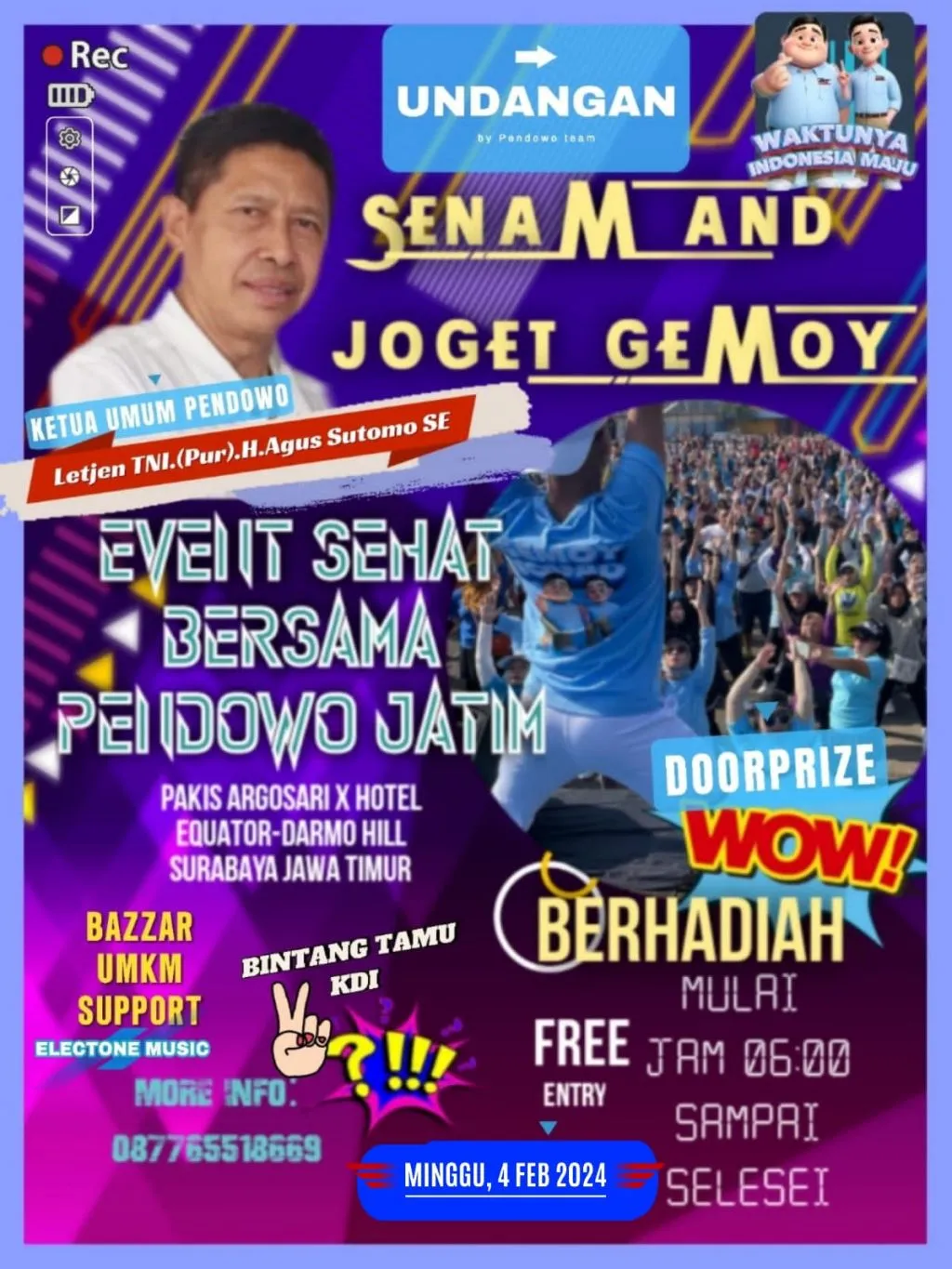 Ayo Ikut Senam dan Joget Gemoy Bersama Pentolan Dewa 19