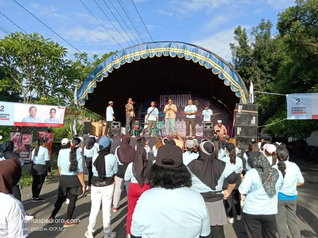 Ratusan Warga Dukuh Pakis Surabaya Deklarasi Dukungan ke Prabowo 