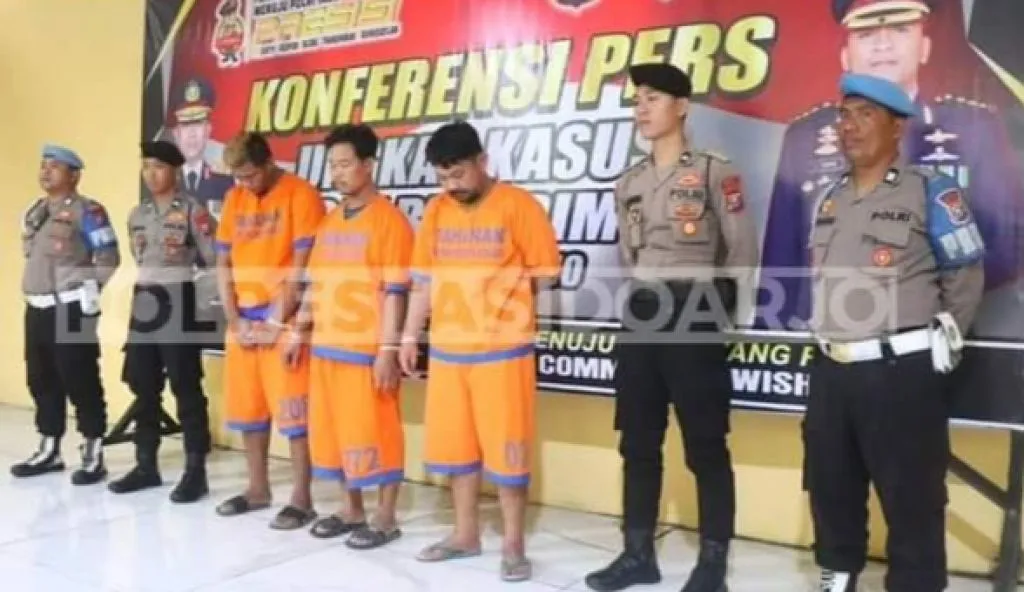 Satreskrim Polresta Sidoarjo Tangkap Pencuri Mobil Pick Up