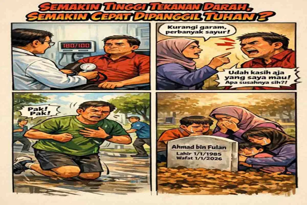 Semakin Tinggi Tekanan Darah, Semakin Cepat Dipanggil Tuhan?