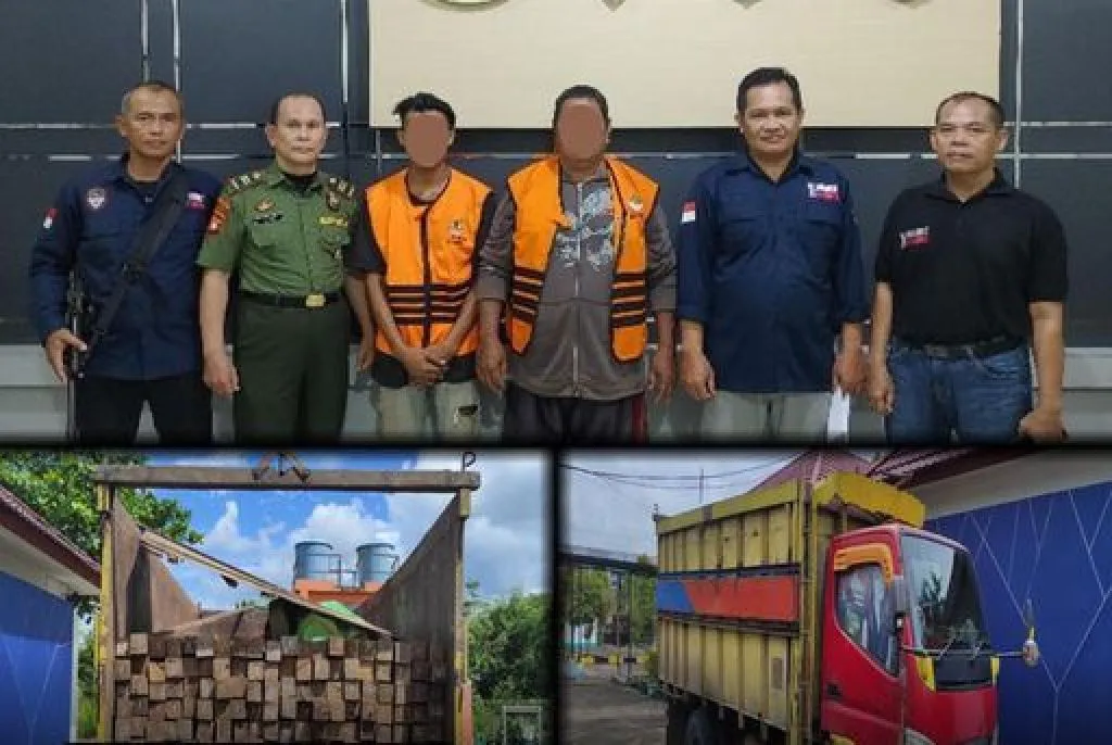 Gakkum KLHK Tangkap Dua Pelaku Pembalakan Liar di Kabupaten Melawi