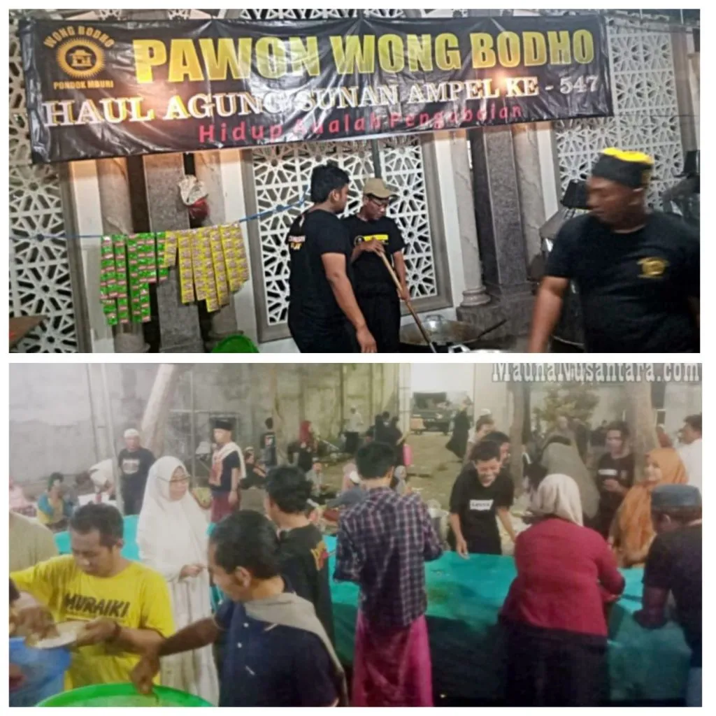 Wong Bodho Pondok Mburi Sediakan 20 Ribu Porsi Makanan Gratis di Haul Sunan Ampel