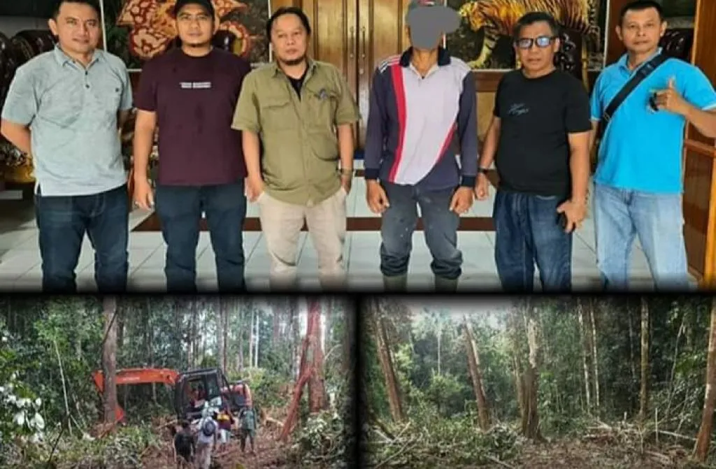 Gakkum KLHK Menahan Mantan Kepala Desa Pelaku Penjual Lahan TN Bukit Tigapuluh