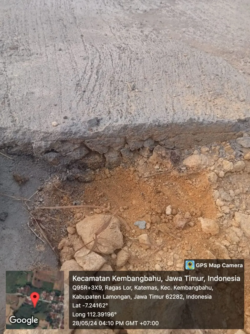 Pembangunan Rabat Beton di Desa Katemas Diduga Ada Mark up
