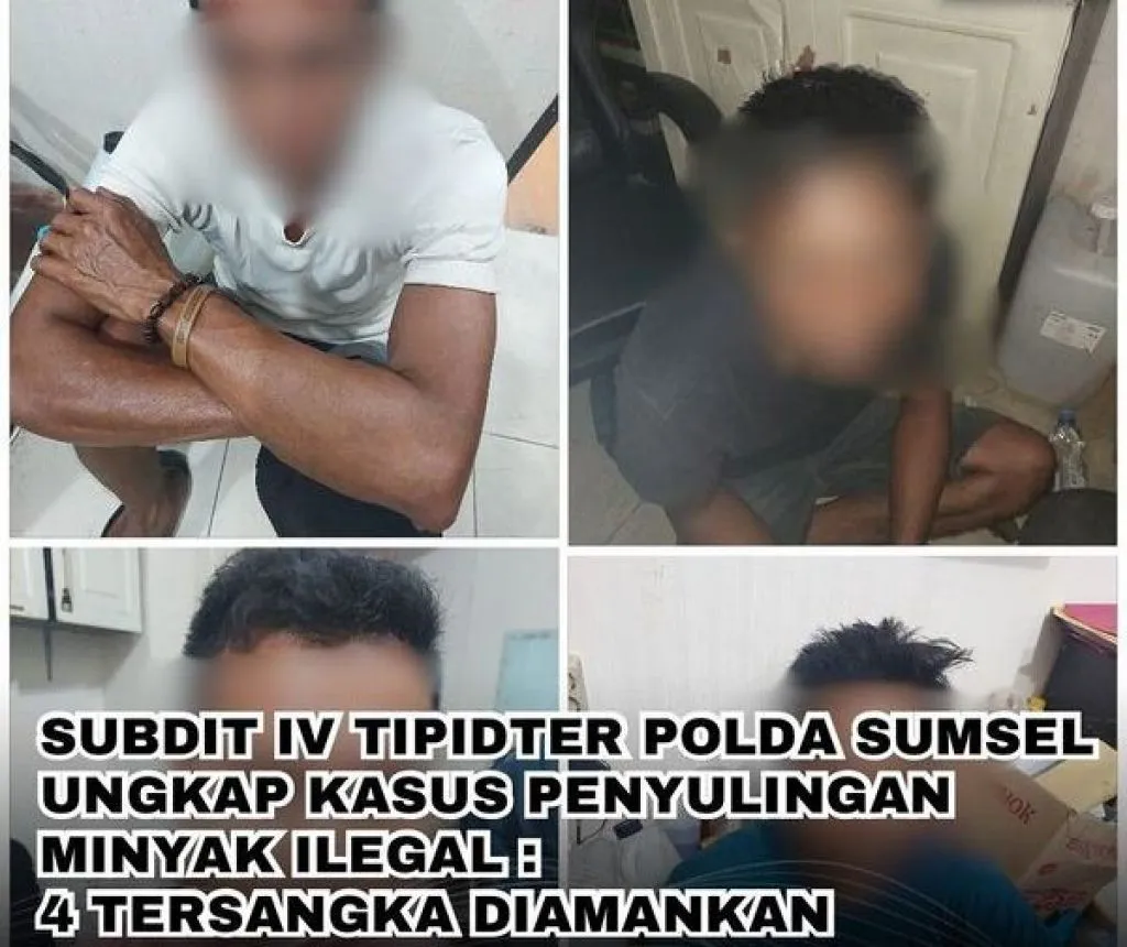 Subdit IV Tipidter Polda Sumsel Ungkap Kasus Penyulingan Minyak Ilegal