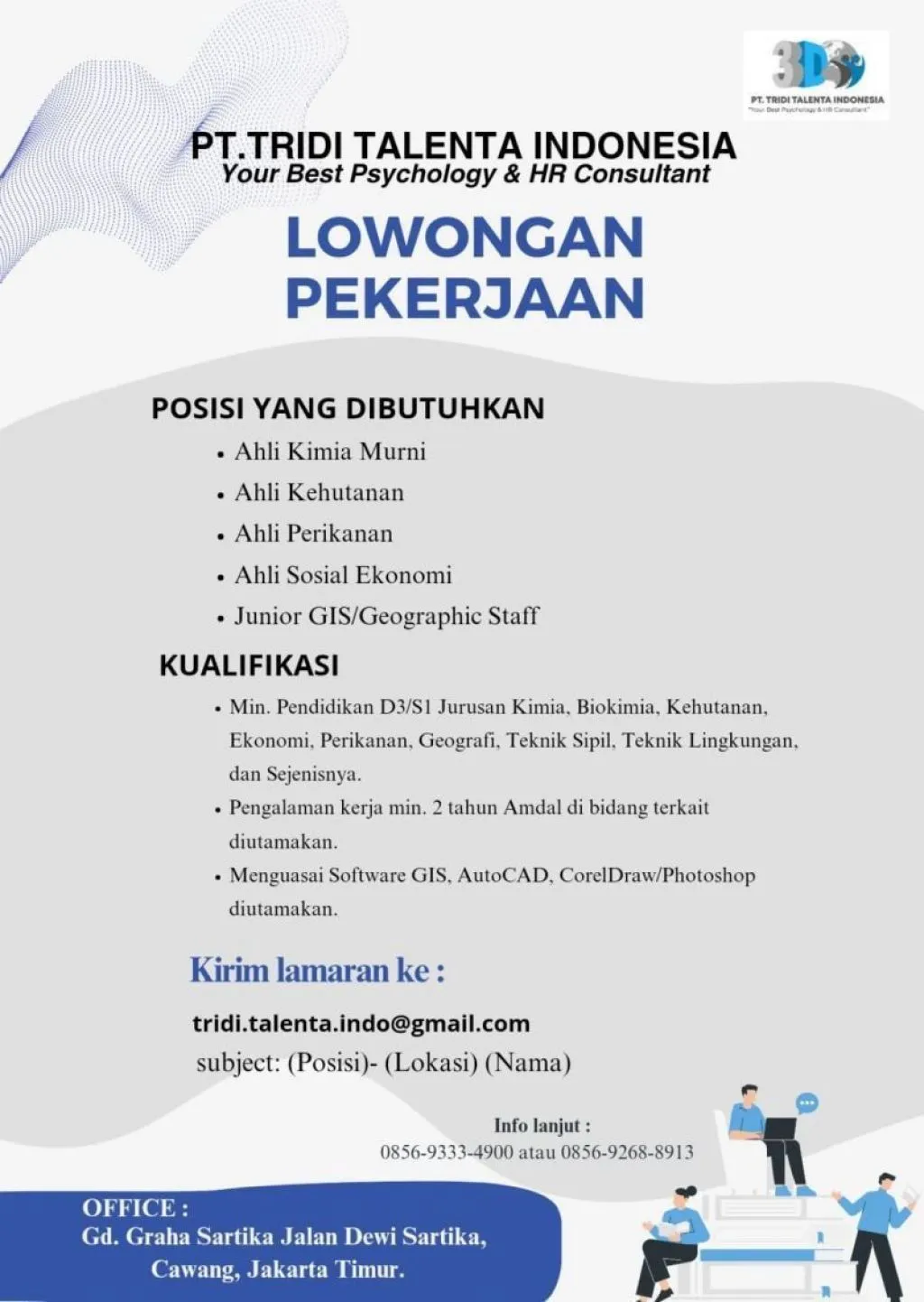 PT Tridi Talenta Indonesia Buka Lowongan Kerja