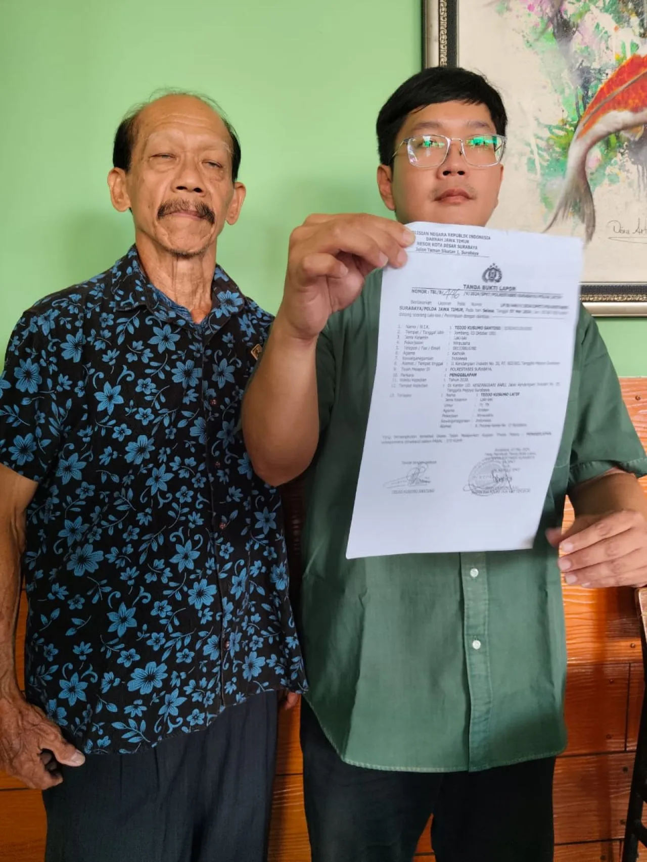 Oknum Penyidik Polrestabes Surabaya Intimidasi Pelapor Kasus Dugaan Penggelapan