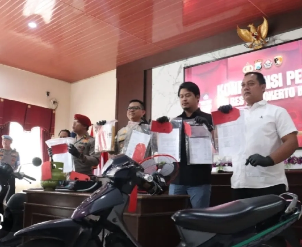 Polres Mojokerto Kota Tangkap Karyawan Konveksi