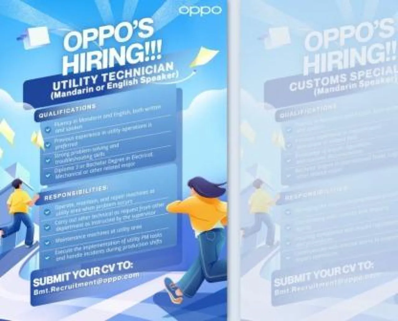 Dibutuhkan Utilty Technician di OPPO