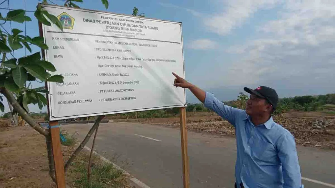 Mengulik Dugaan Penyimpangan Proyek Jalan di Desa Sidoraharjo