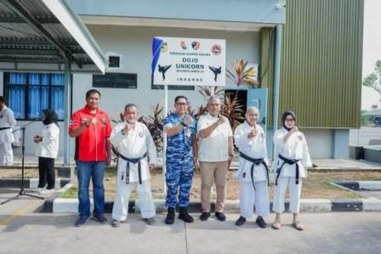 Danlanud Sultan Hasanuddin Resmikan Dojo Karate Inkanas Unicorn Skadron  33