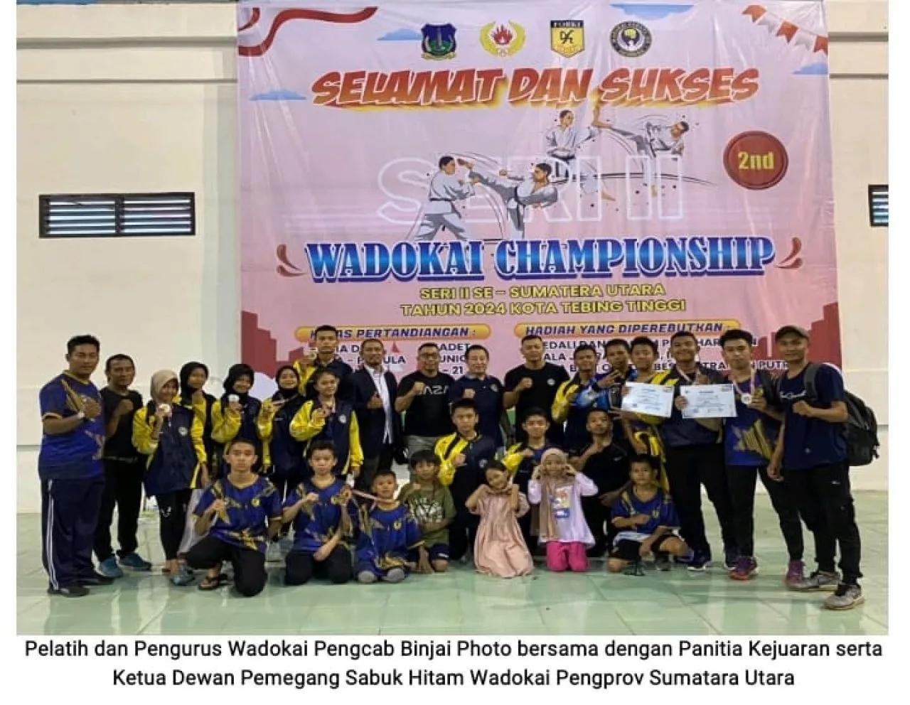 Pengcab WADOKAI Binjai Raih Emas pada Championship Tebing Tinggi Seri 2