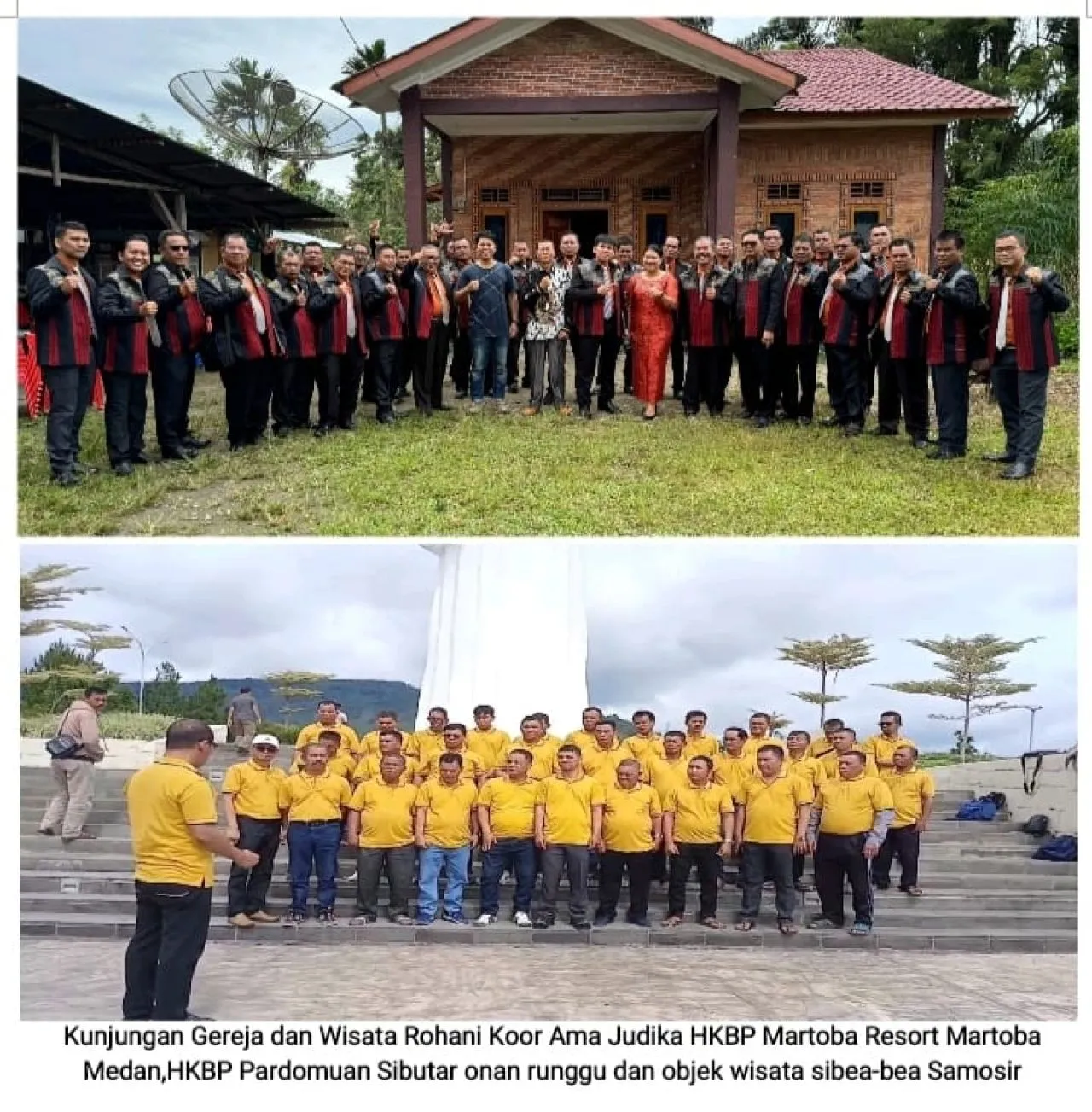 Koor Ama Judika HKBP Martoba Mengunjungi HKBP Pardomuan Sibutar