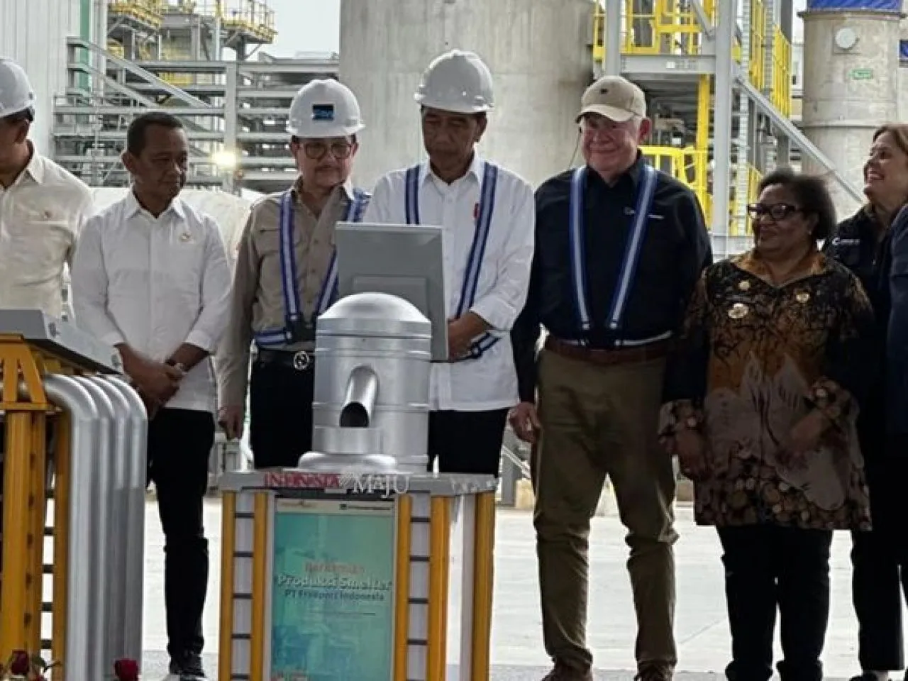 Peresmian Smelter PT Freeport Indonesia di Gresik