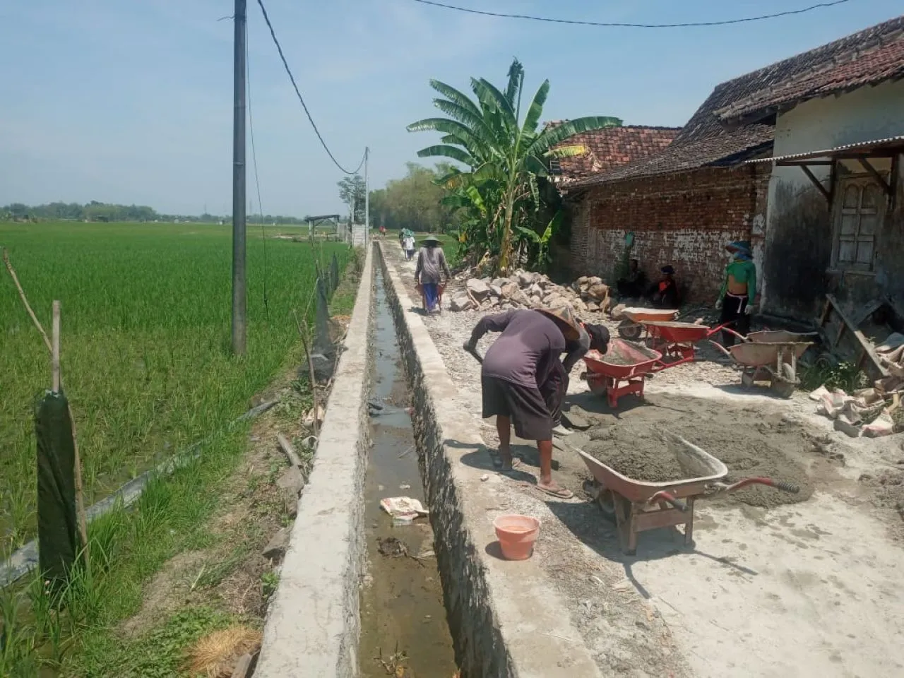 Desa Nglanduk Kebut Proyek Irigasi HIPPA