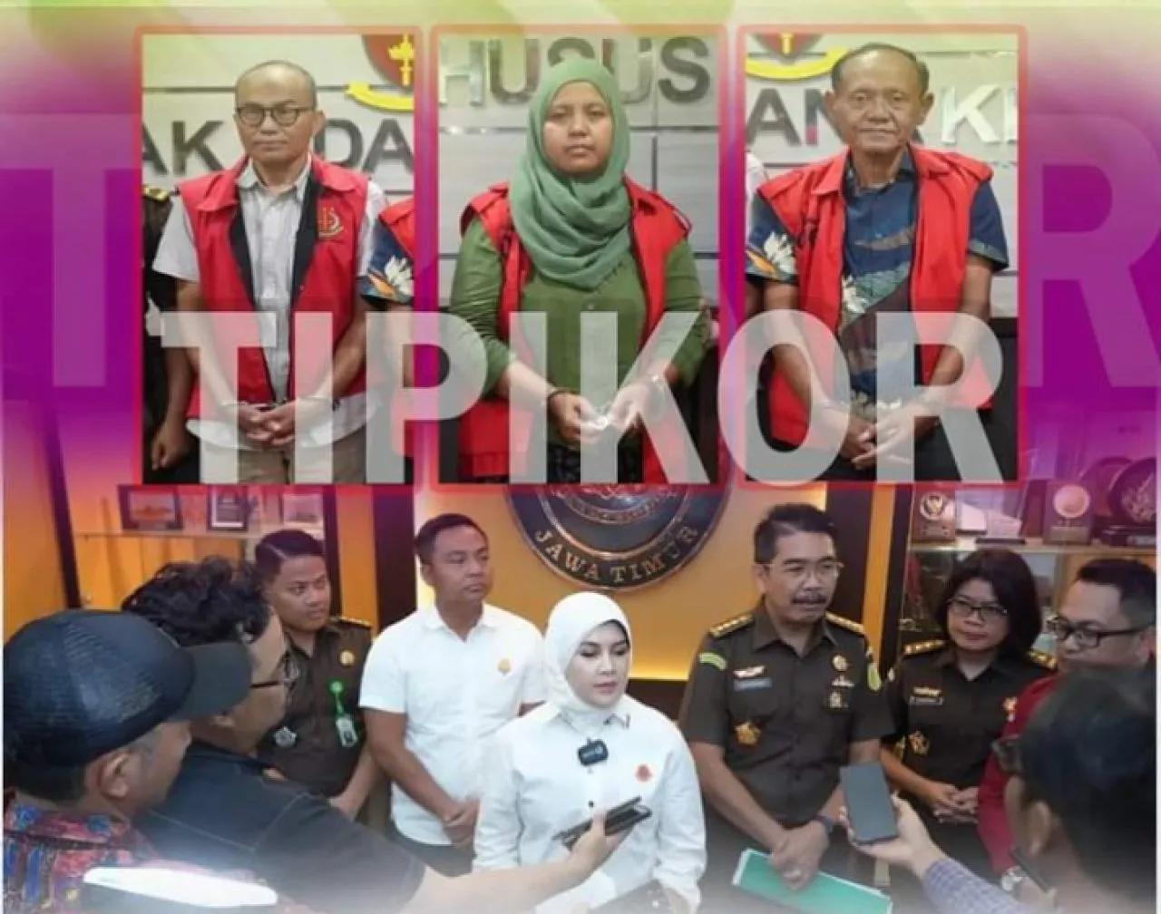 3 Tersangka Korupsi di BNI Kacab Jember Dijebloskan ke Sel Tahanan